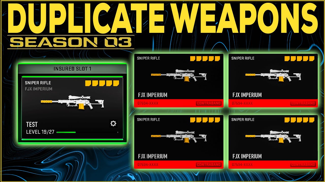 DMZ WEAPON DUPLICATION GLITCH Season 3 - MW2 Insured Duplicaion Weapon Exploit