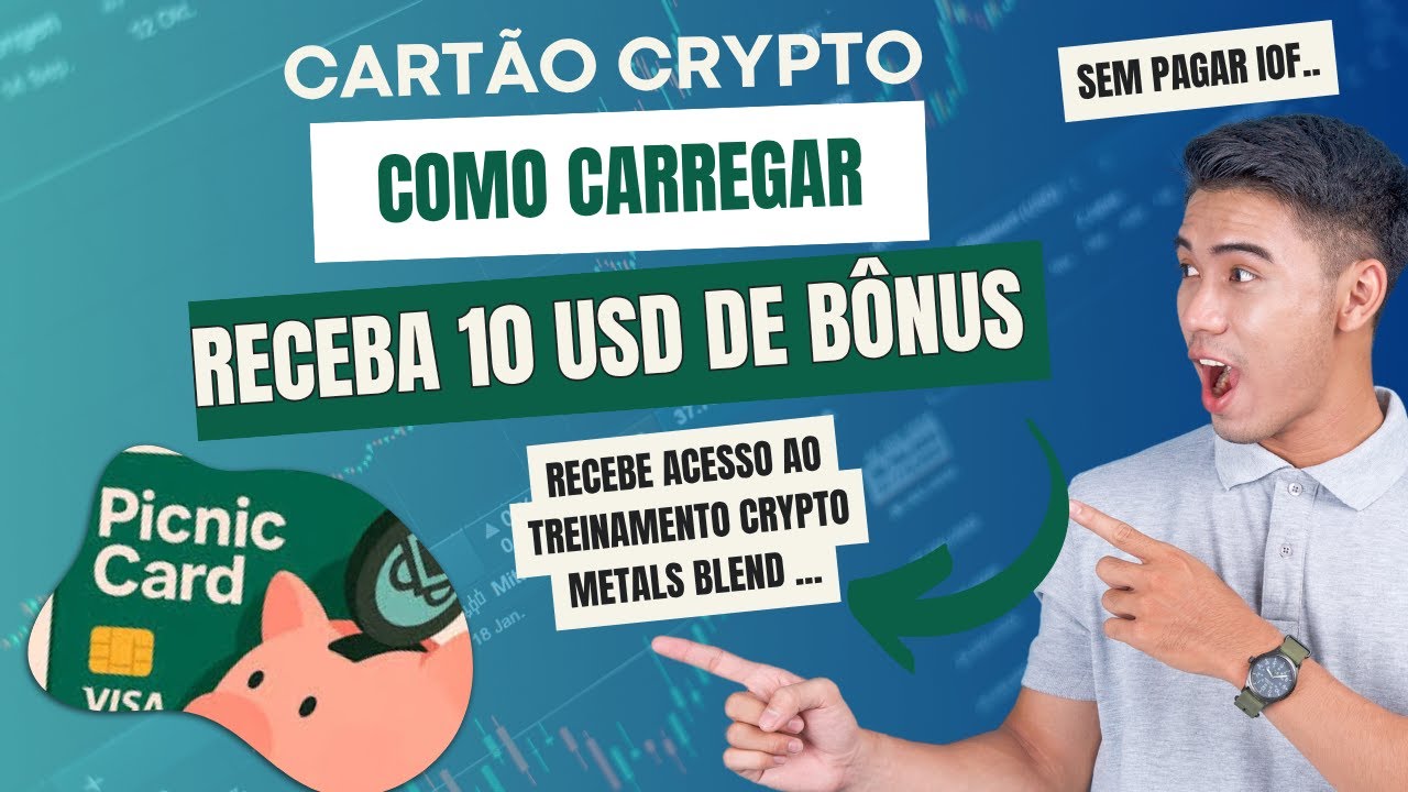 Cart&atilde;o Crypto | Como Carregar | Receba 10 USD de B&ocirc;nus sem pagar IOF#criptomoedas #btc