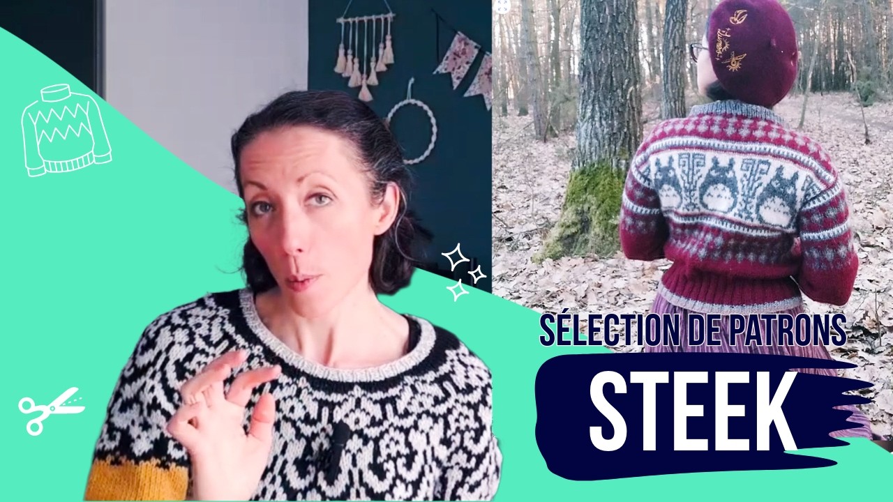 🧶 Sélection de patrons tricot avec steek | Gilets, pulls & projets inspirants