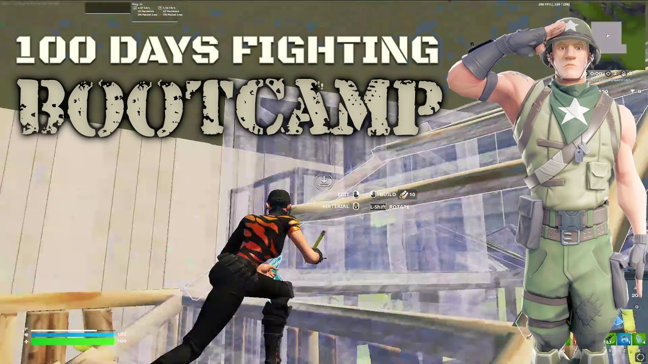 Day 1 of 100 Days of Fighting Bootcamp  (Fortnite)