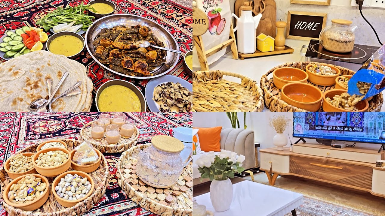 فطور زوجي الصائم 🌙كعده عربيه ورا الفطور/ليش ما احچي نجفي🤔