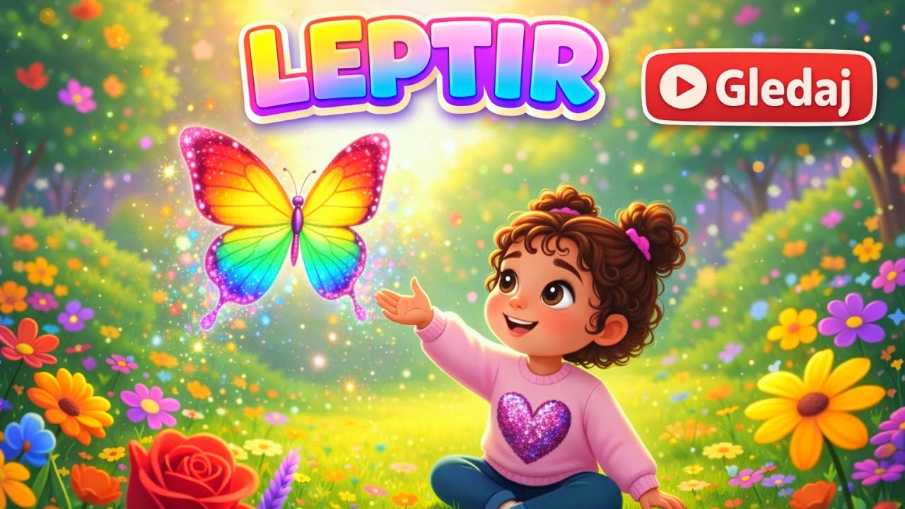  Leptir 🦋 | Leti leti leptiricu beli|Decija pesma|DjinaKids