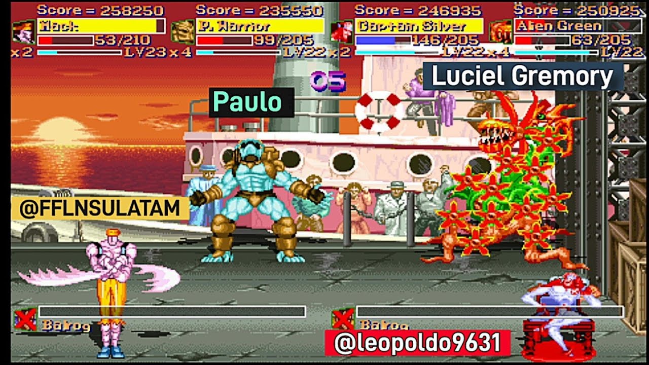 Final Fight LNS ULTIMATE V.04.3/ P1 @FFLNSULATAM ● P2 Paulo ● P3 @leopoldo9631 ● P4 Luciel Gremory.