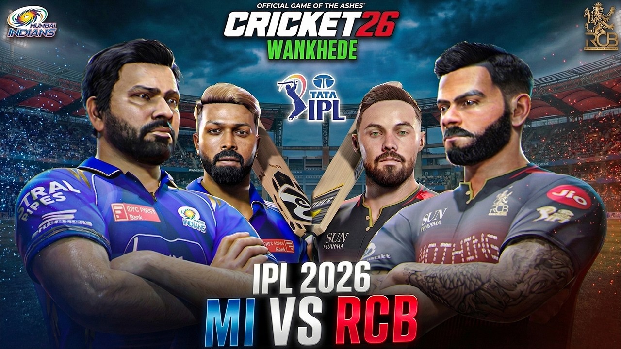 MI vs RCB IPL 2026 at Wankhede 😍🔥| Cricket 26 Gameplay