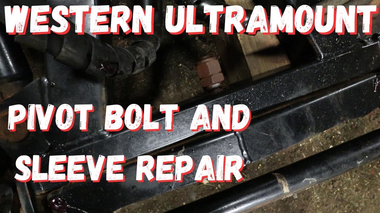 Western Ultramount Snow Plow Pivot Bolt Repair and Replacement