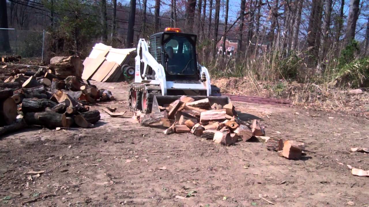 bobcat s185 moving wood