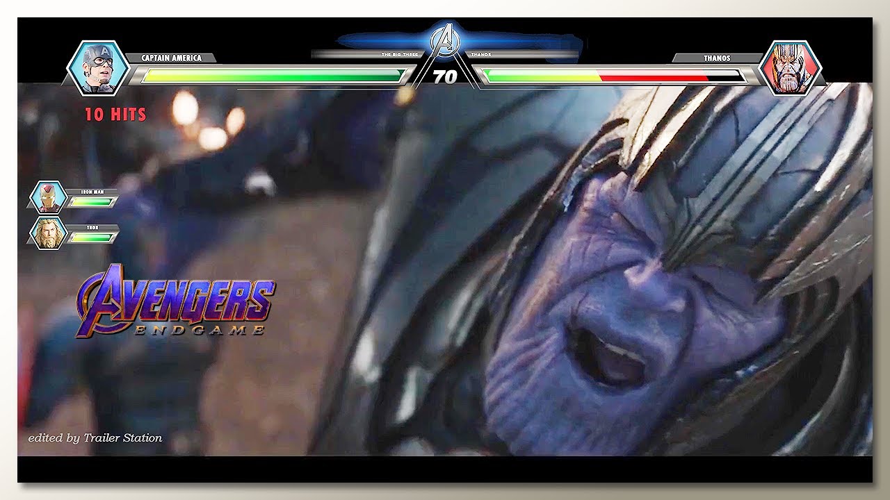 The Big Three vs Thanos with Healthbars