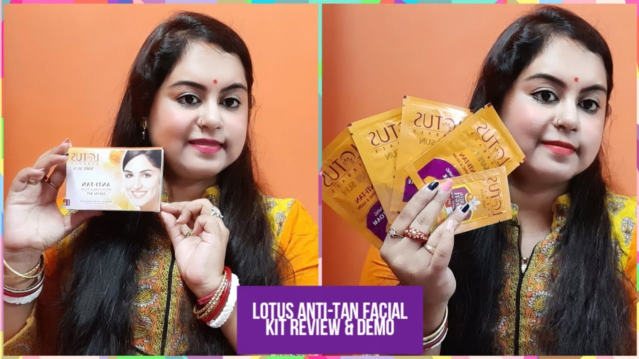 BENGALI VLOG#//LOTUS ANTI-TAN WHITENING & GLOW FACIAL KIT REVIEW & DEMO🤗FOR FESTIVE SEASON & WEDDING