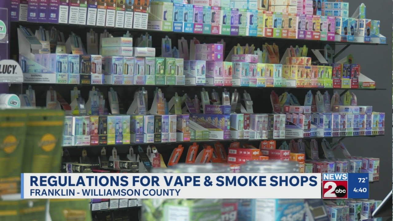Regulations for vape, smoke shops in Franklin