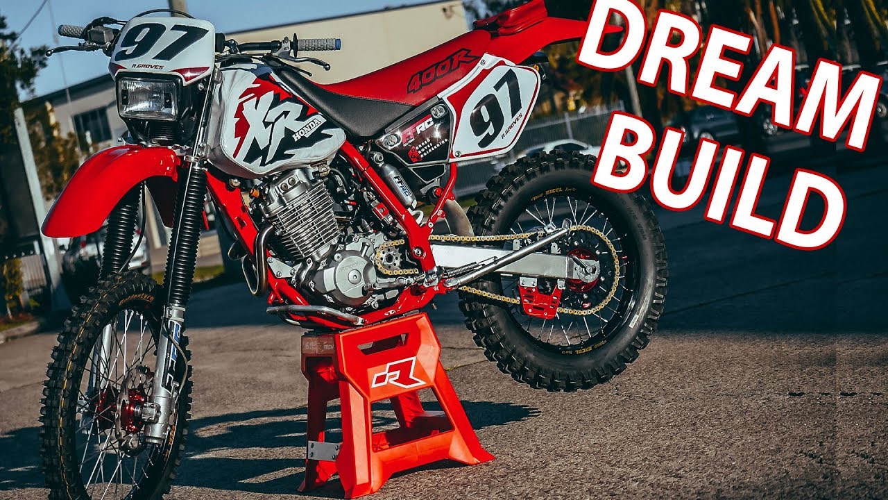 HONDA XR400 RESTORATION DREAM BUILD. 440CC BIG BORE FMF: WALK AROUND & STARTUP