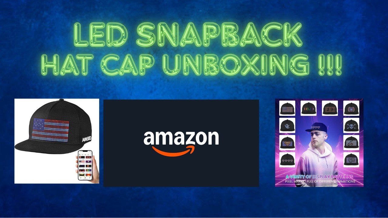 LED Snapback Hat Cap Unboxing !!!
