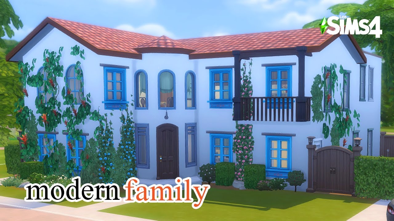 Casa de Mitch y Cam - Modern Family 🛠 #CasasDeSeries | Speed Build - No CC | Los Sims 4