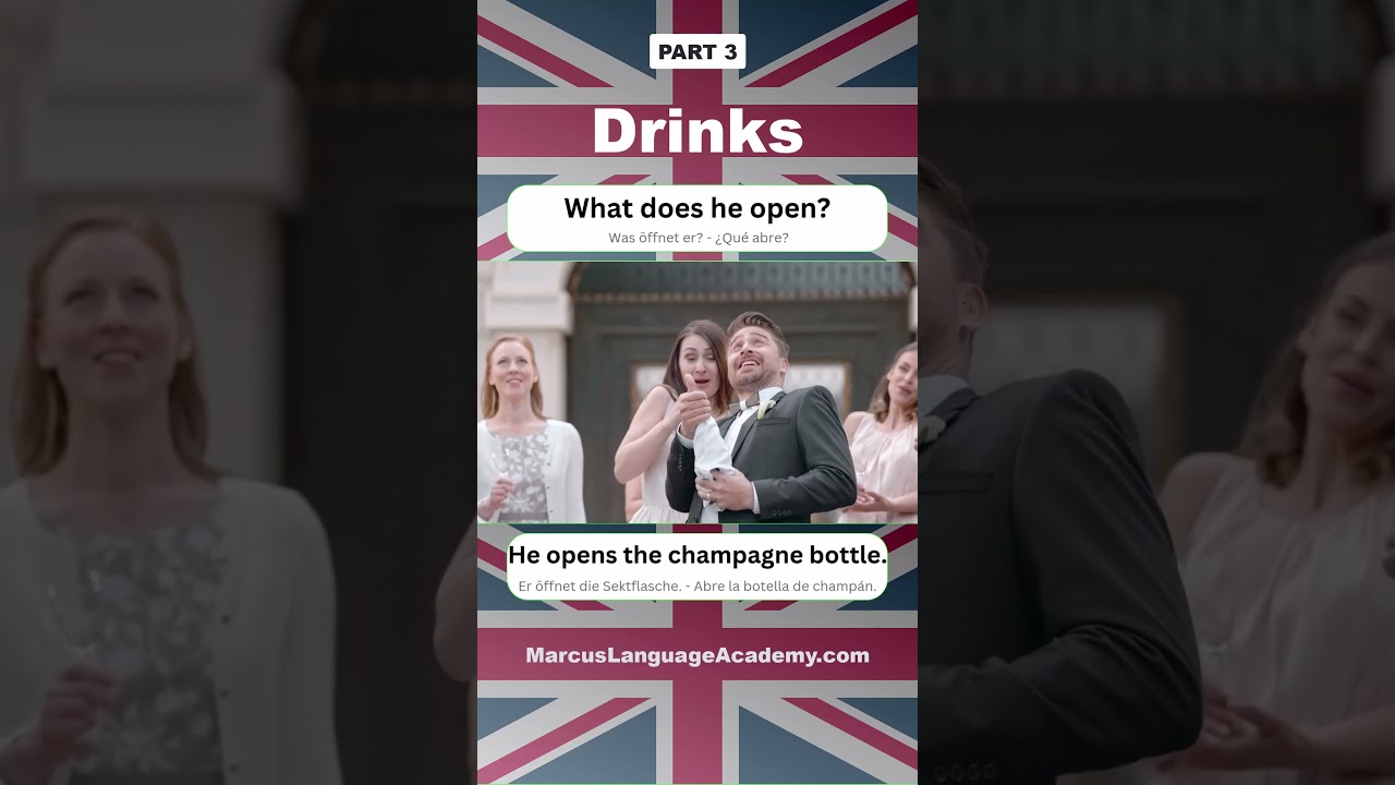 🇬🇧 Learn the Names of Drinks in English 21-30 | Q&A for Beginners #LearnEnglish #Shorts