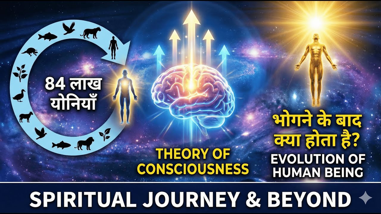 15. 84 लाख योनियाँ भोगने के बाद क्या होता है? Theory of Consciousness | Evolution of Human Being