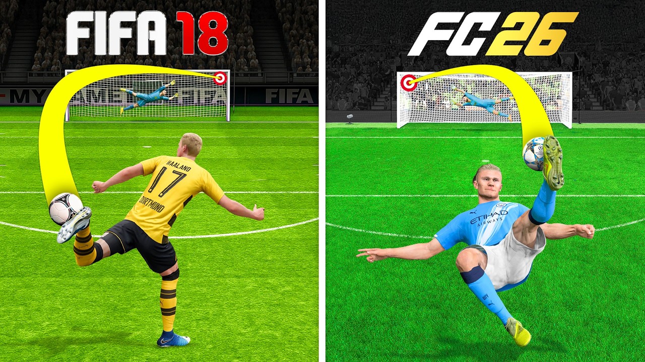 Scoring 1 Amazing Goal With Haaland in Every FIFA
