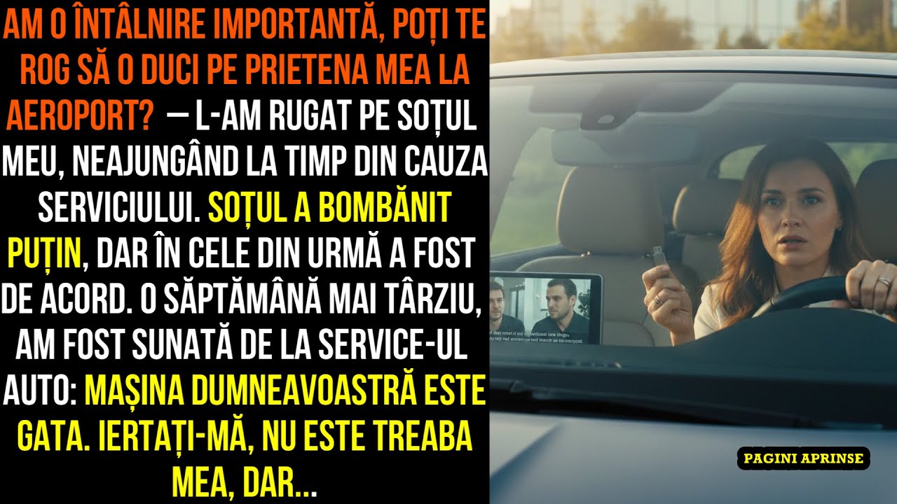 Am o întâlnire importantă, poți te rog să o duci pe prietena mea la aeroport?  – l-am rugat pe...
