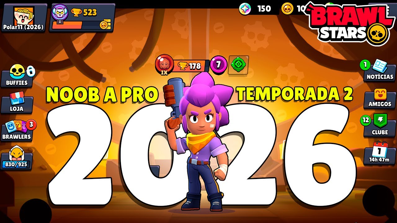 COMECEI uma NOVA CONTA do ZERO no BRAWL STARS em 2026