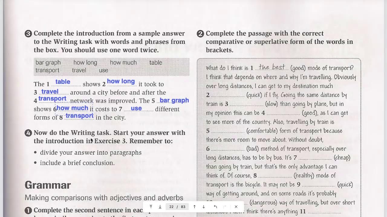 LIVE IELTS Unit 3 | Key vocabulary and Writing Task 1