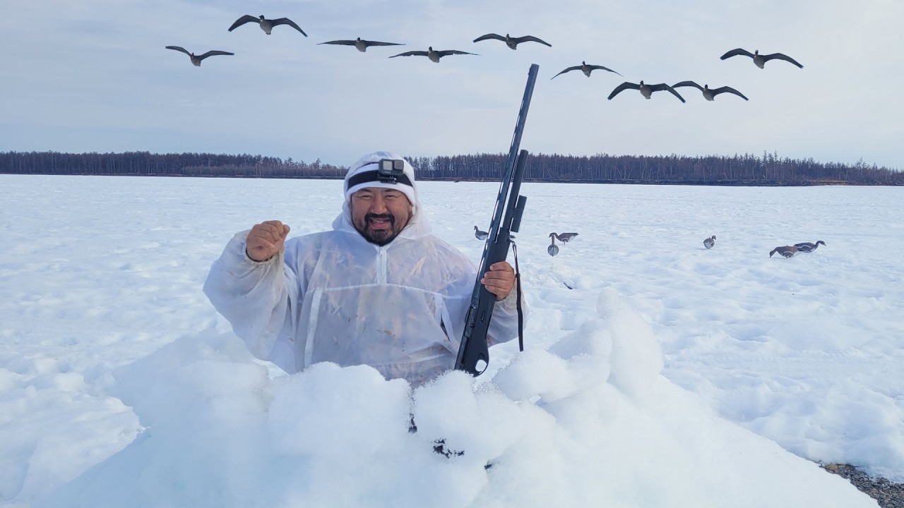 ОХОТА НА ГУСЯ НА КОЛЫМЕ ВСЕ СЕРИИ! +1ЧАС 20 МИН! GOOSE HUNTING IN SIBERIA ALL SERIES.