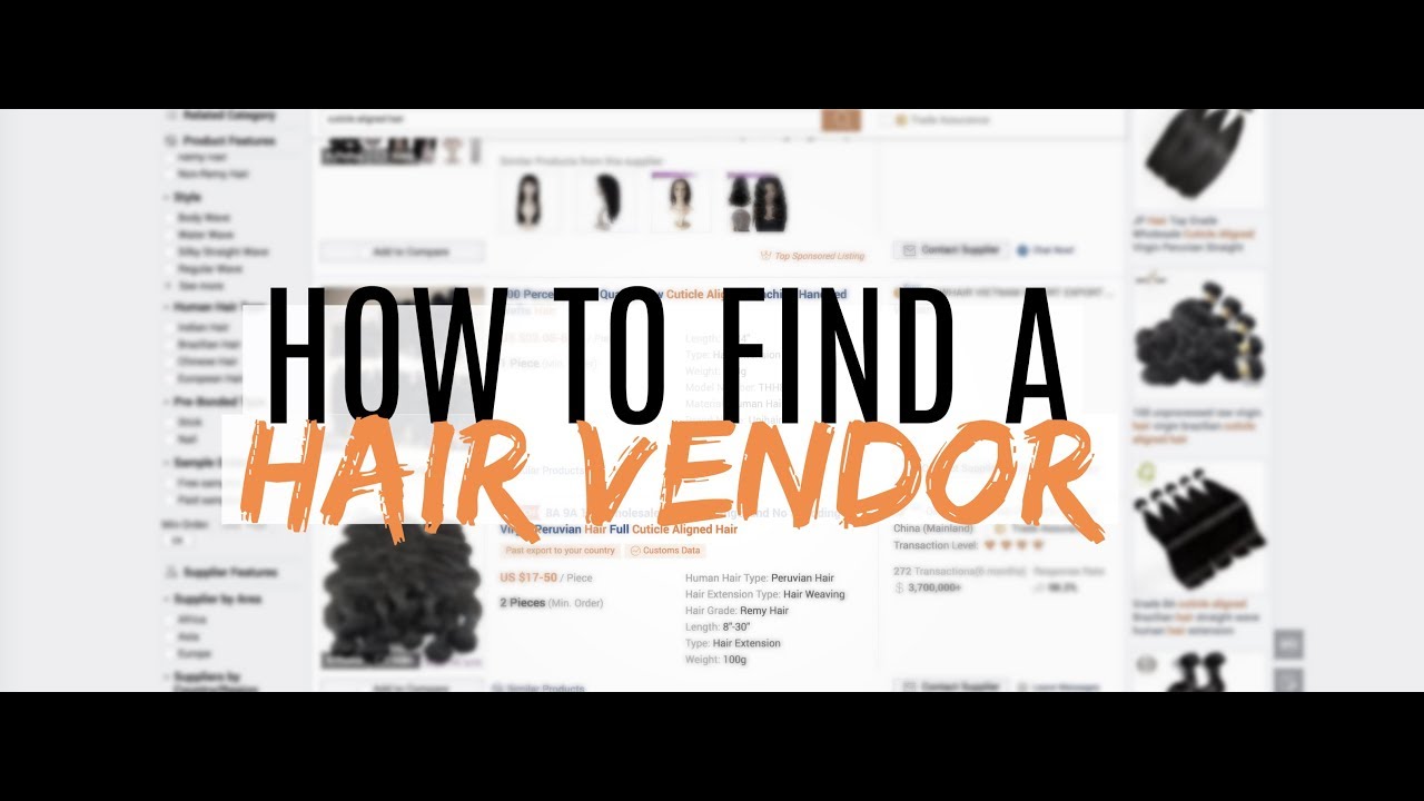 Starting A Hair Business Vlog 4 - How To Find A Hair Vendor