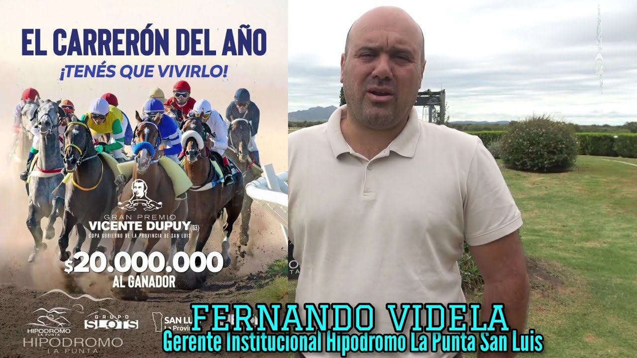 FERNANDO VIDELA (Gerente Hipodromo La Punta San Luias)