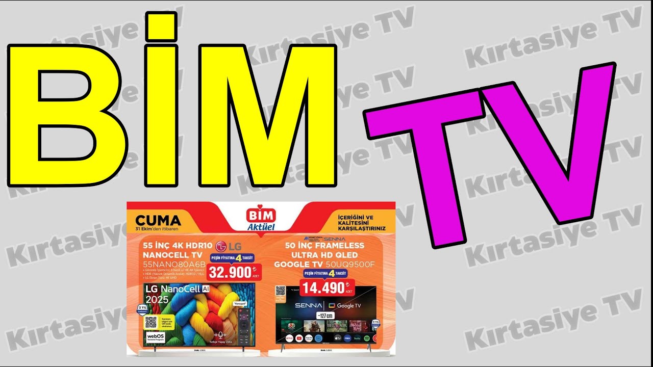 BİM TV - 31 EKİM 2025 TELEVİZYON ALMAYA GİDİYORUZ