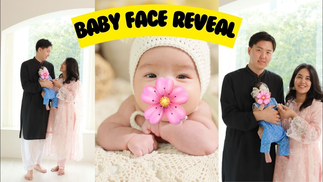 Baby Face Reveal | Pakistani Korean Baby 🇵🇰🇰🇷❤️