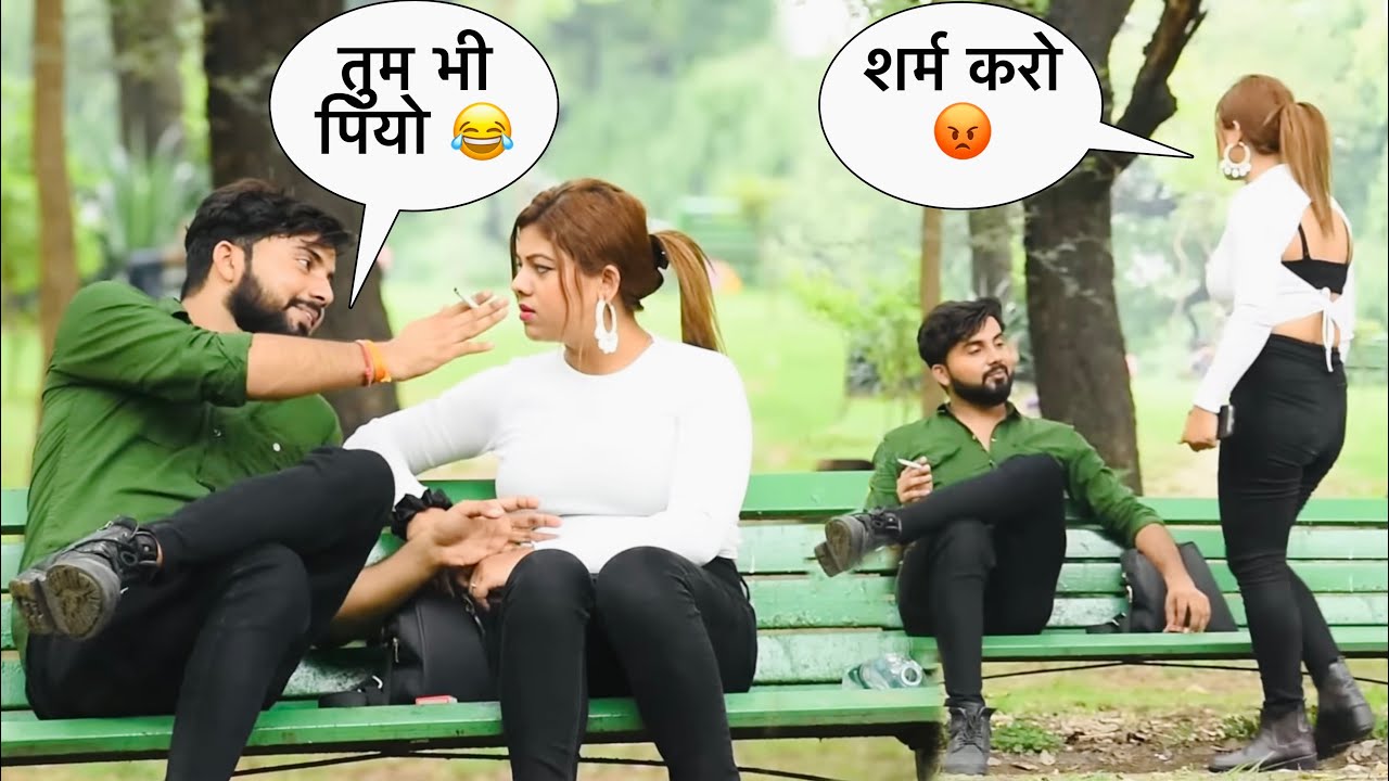 Smoking prank on my girlfriend || Prank gone wrong 😱 || Somesh Brijwasi ||