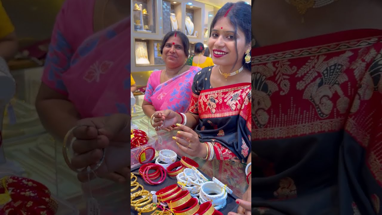 আজ একসাথে শ্বাশুড়ি মাকে এবং নিজের মাকে হাতের শাখা বাঁধানো কিনে দিলাম নিজের ইনকামে Bengali Vlog