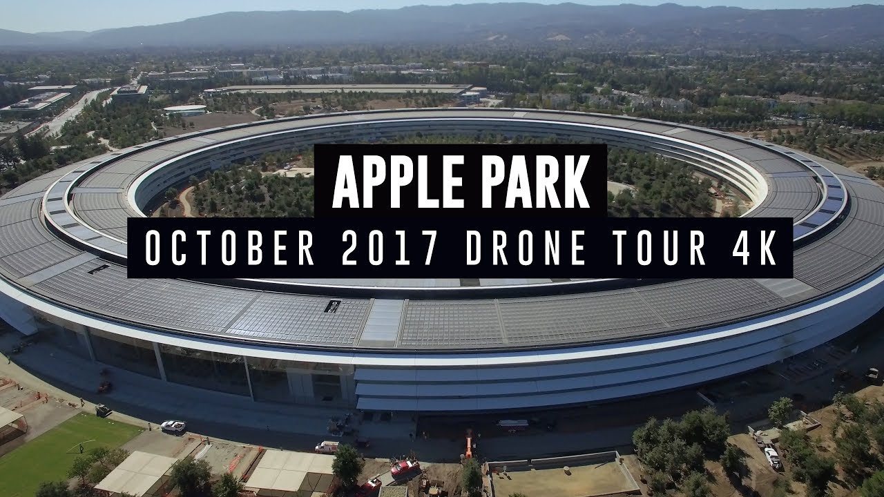 APPLE PARK October 2017 Drone Tour 4K