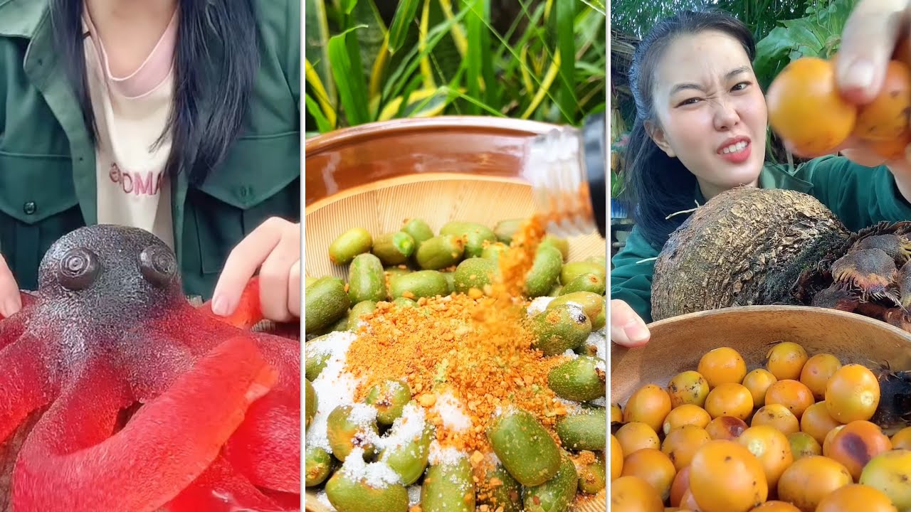 Thử kẹo bạch tuột 3kg siêu to, kiwwi rừng mini và loại trái lạ không ăn được thiêu tuế #catlai