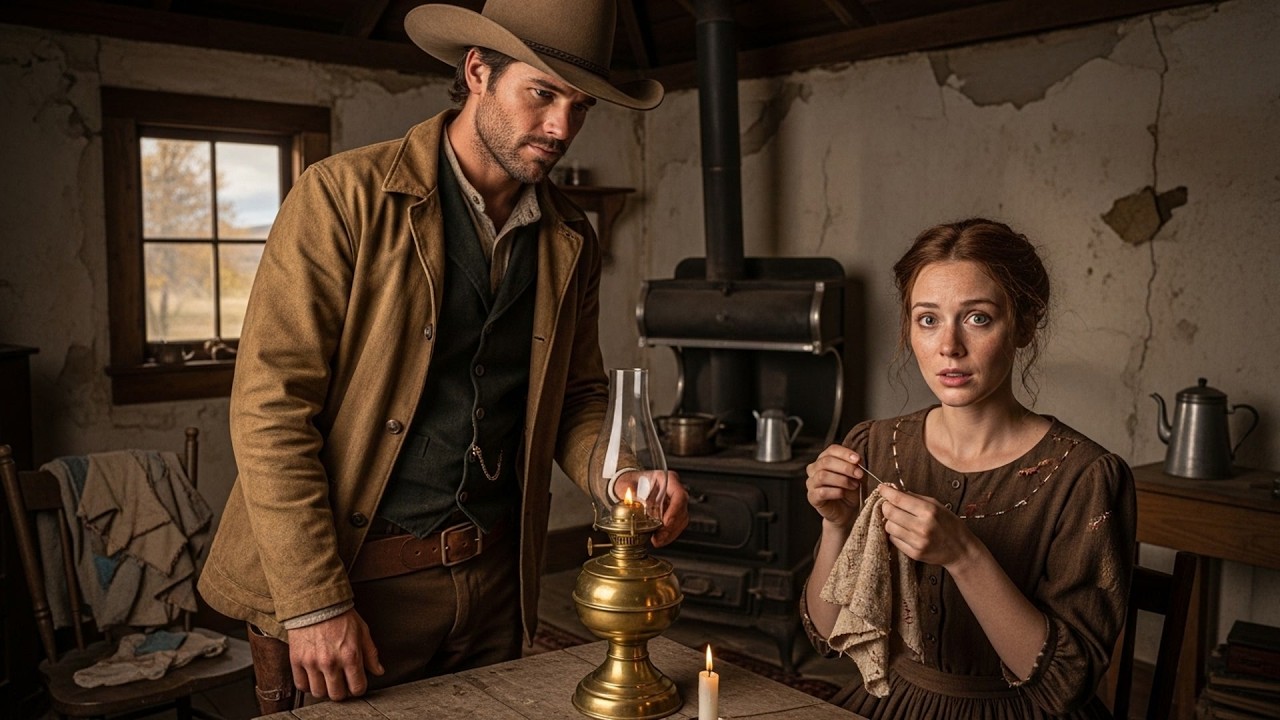 The Cowboy Saw Her Mending Clothes By Candlelight, He Bought Her A Lamp And Said 