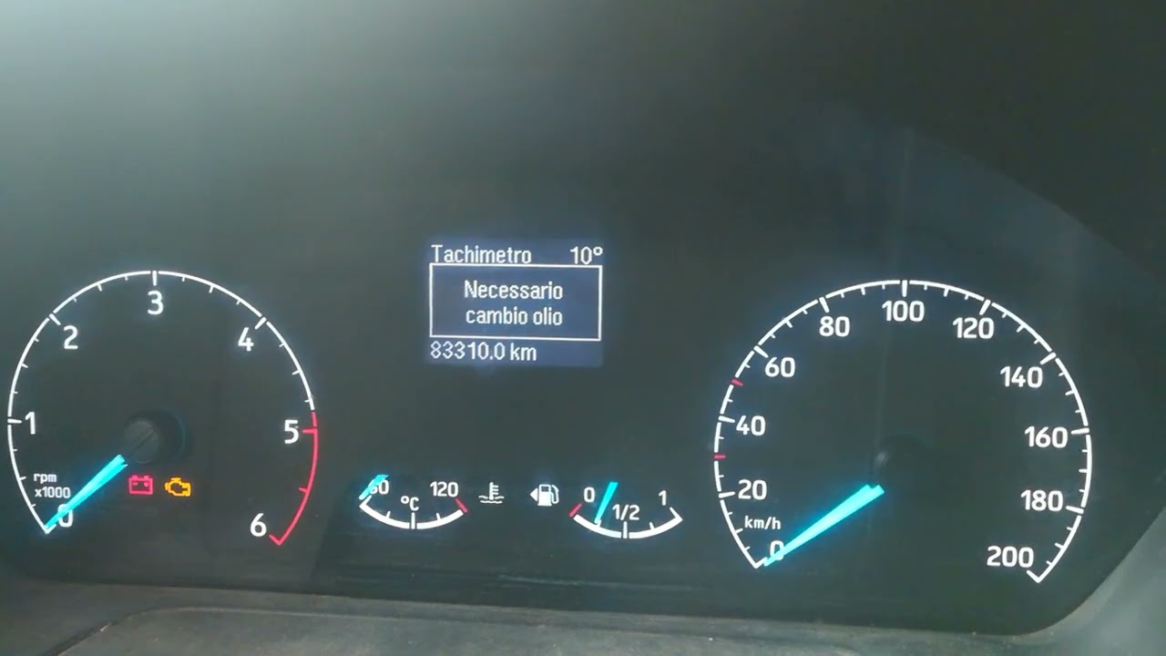 Reset Service Ford Transit Custom 2018 🇮🇹