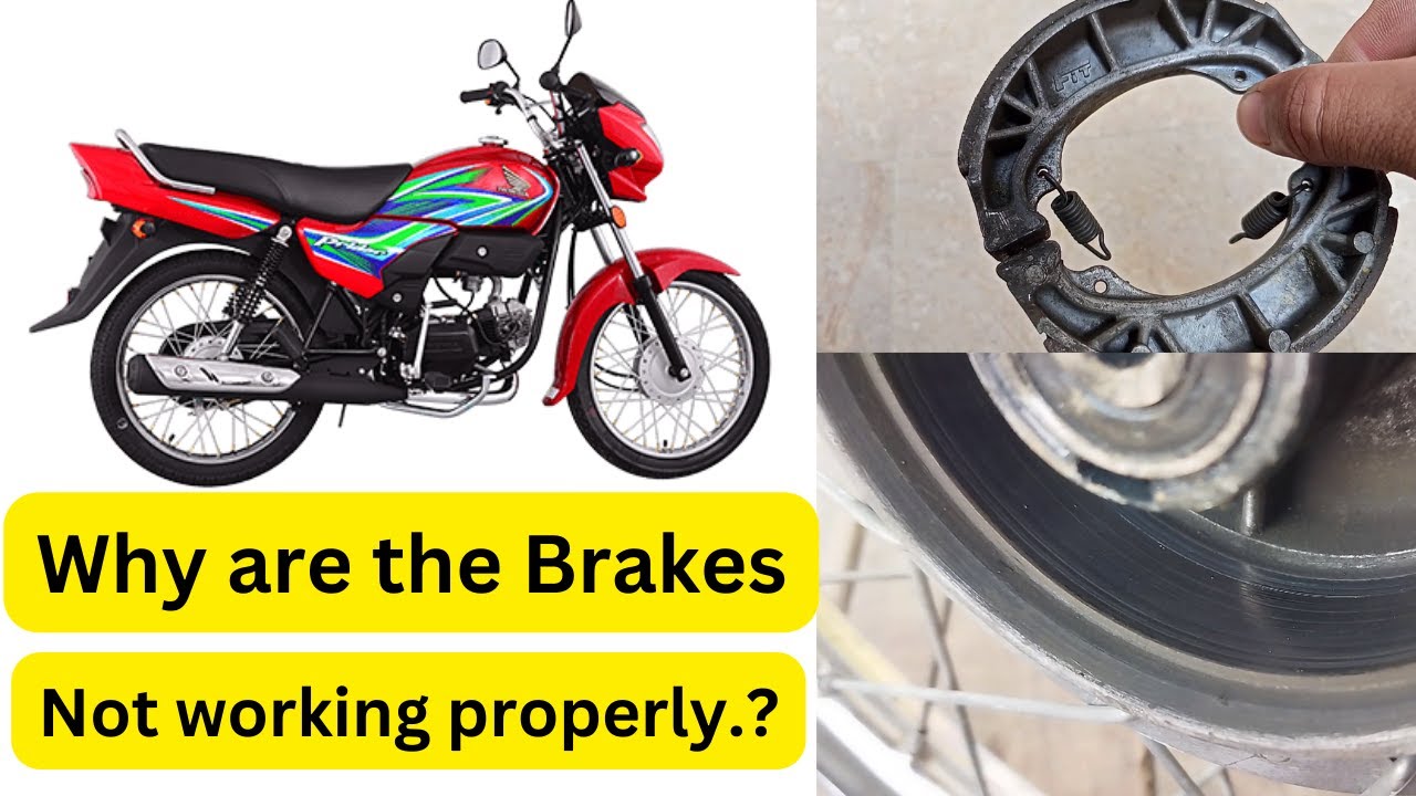 Brakes repair in honda amd china bikes❓ how change broke shoe. reason behind. 👀 