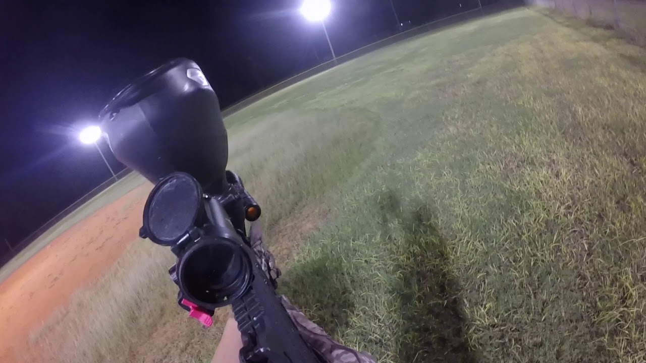 Trash can jousting paintball