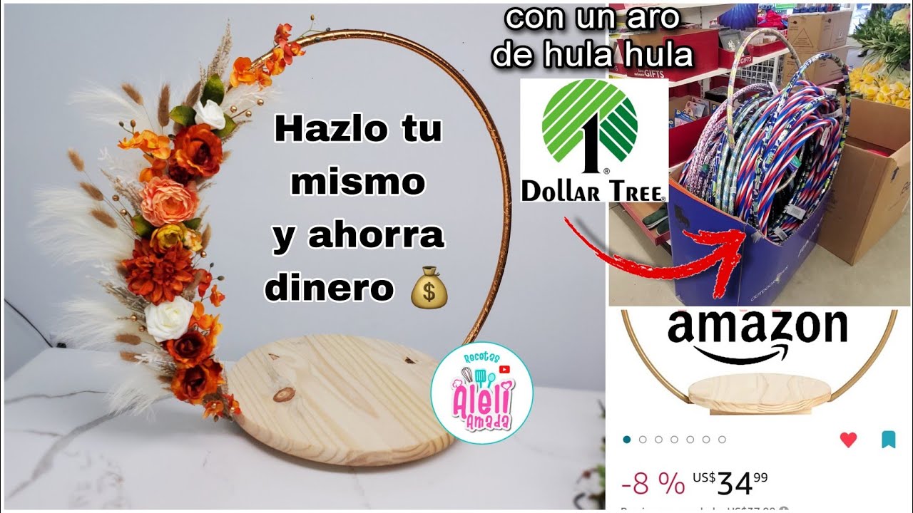 Como hacer una BASE DE ARO | Cake stand with hula hoop