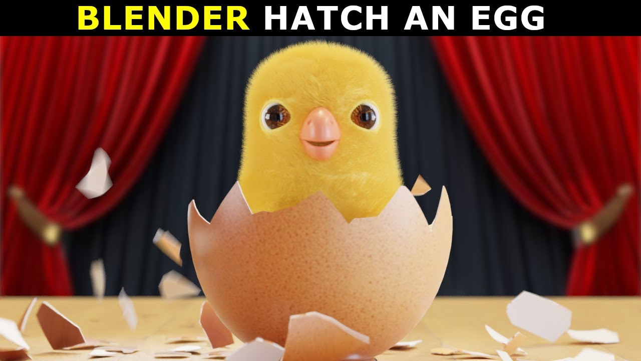 Blender: Make A 3D Chick Hatching Animation | Tutorial