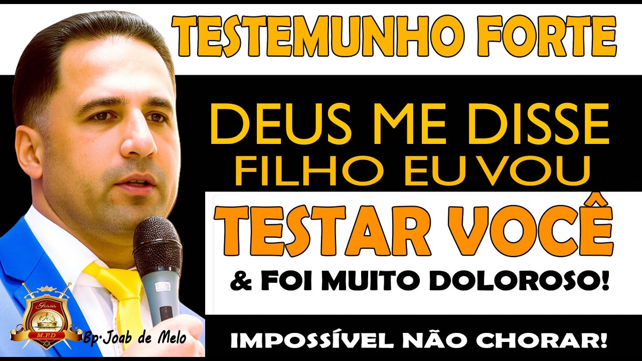 Testemunho Muito Forte-😭 DEUS ME DISSE FILHO EU VOU TESTAR VOCÊ & FOI MUITO DOLOROSO. -😭#testemunhos