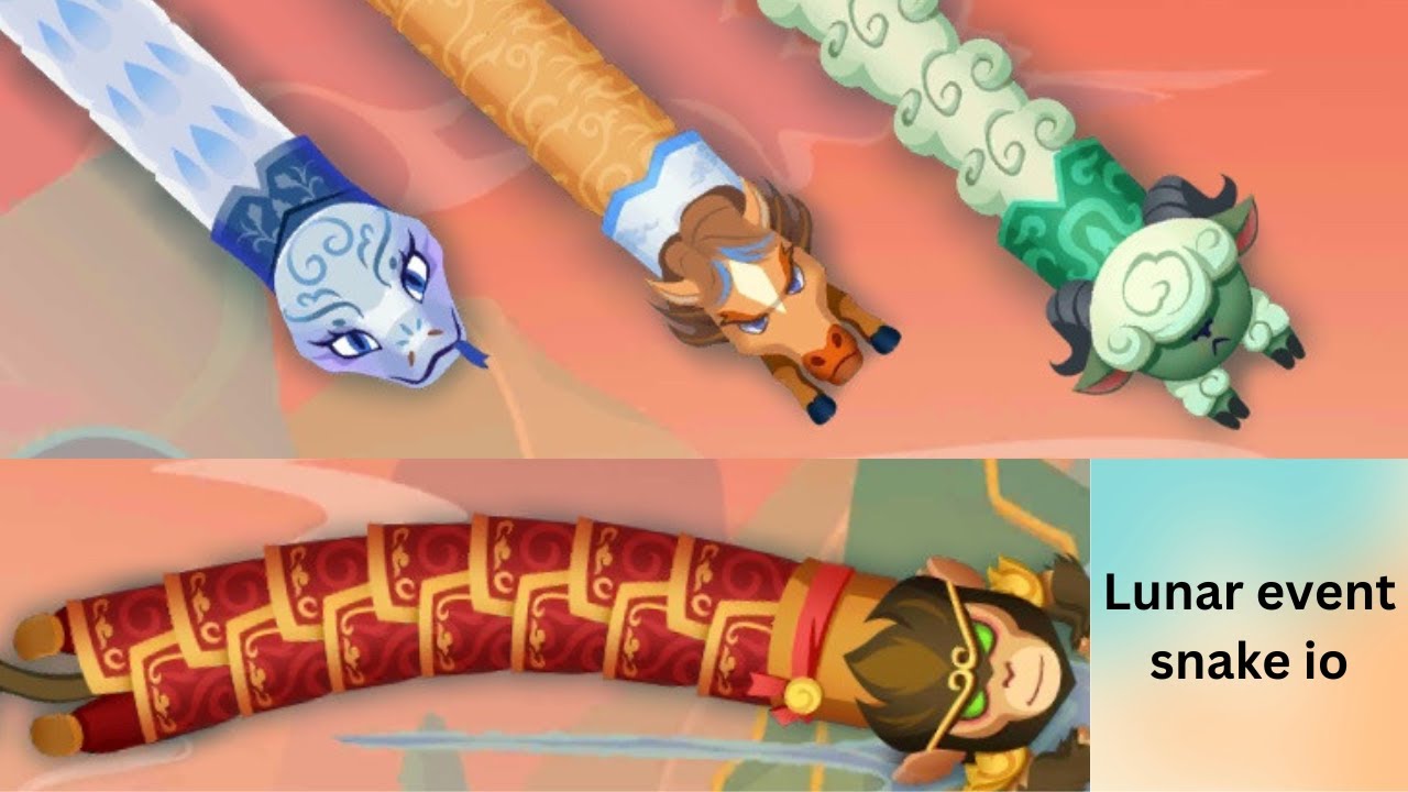 unlocking all three skins in the new Snake.io Lunar party event - 2024 