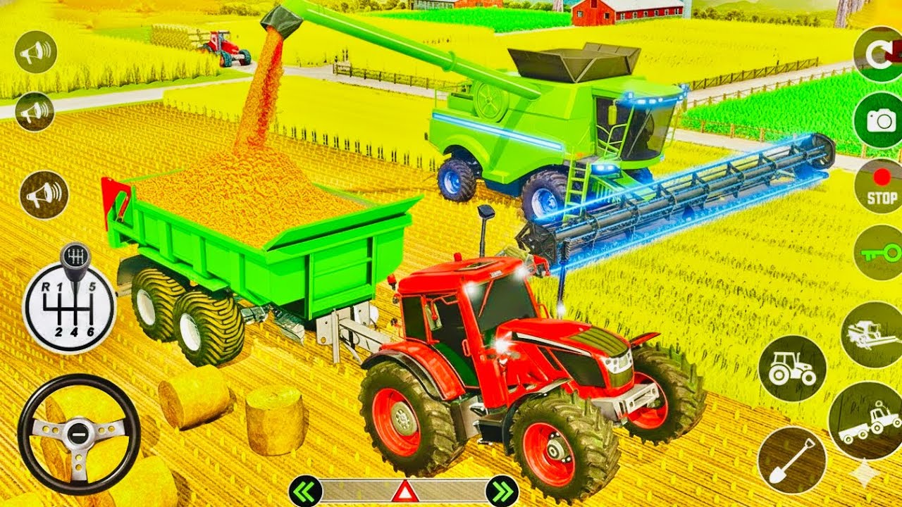 Modern Tractor Farming Driving Simulator 3D-New Tractor Game 2026 Android Gameplay 