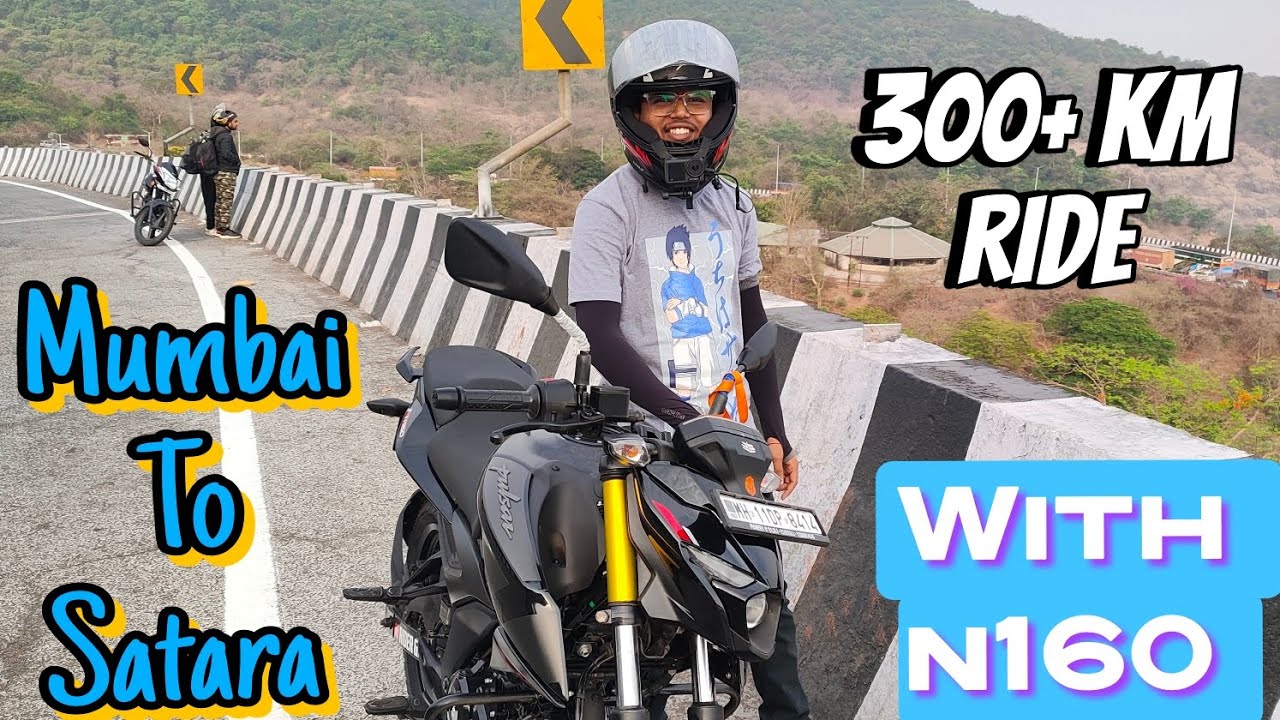 Mumbai To Satara | With Papa 🤯 | Road Trip | My 1st 300+ km ride 🔥 #n160 Part 1