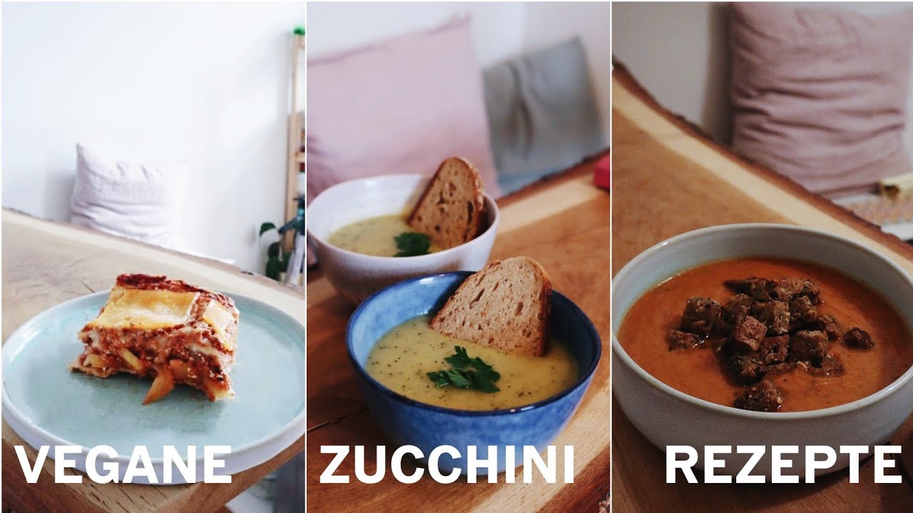4 vegane Zucchini Rezepte (auch für Zucchini-Hasser)