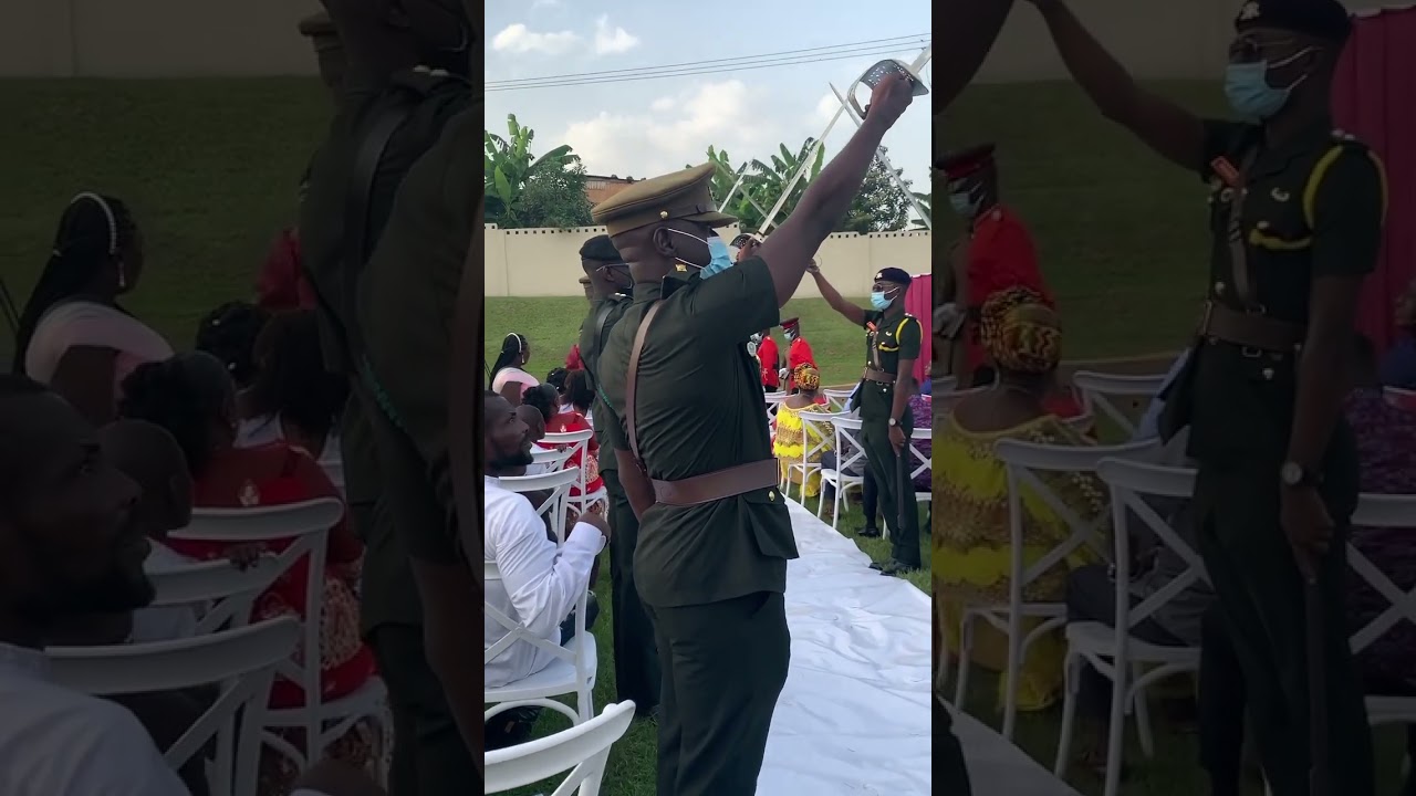 One of the best Military wedding entrance!! #weddingdress  #nigeriaweddings #militarywedding