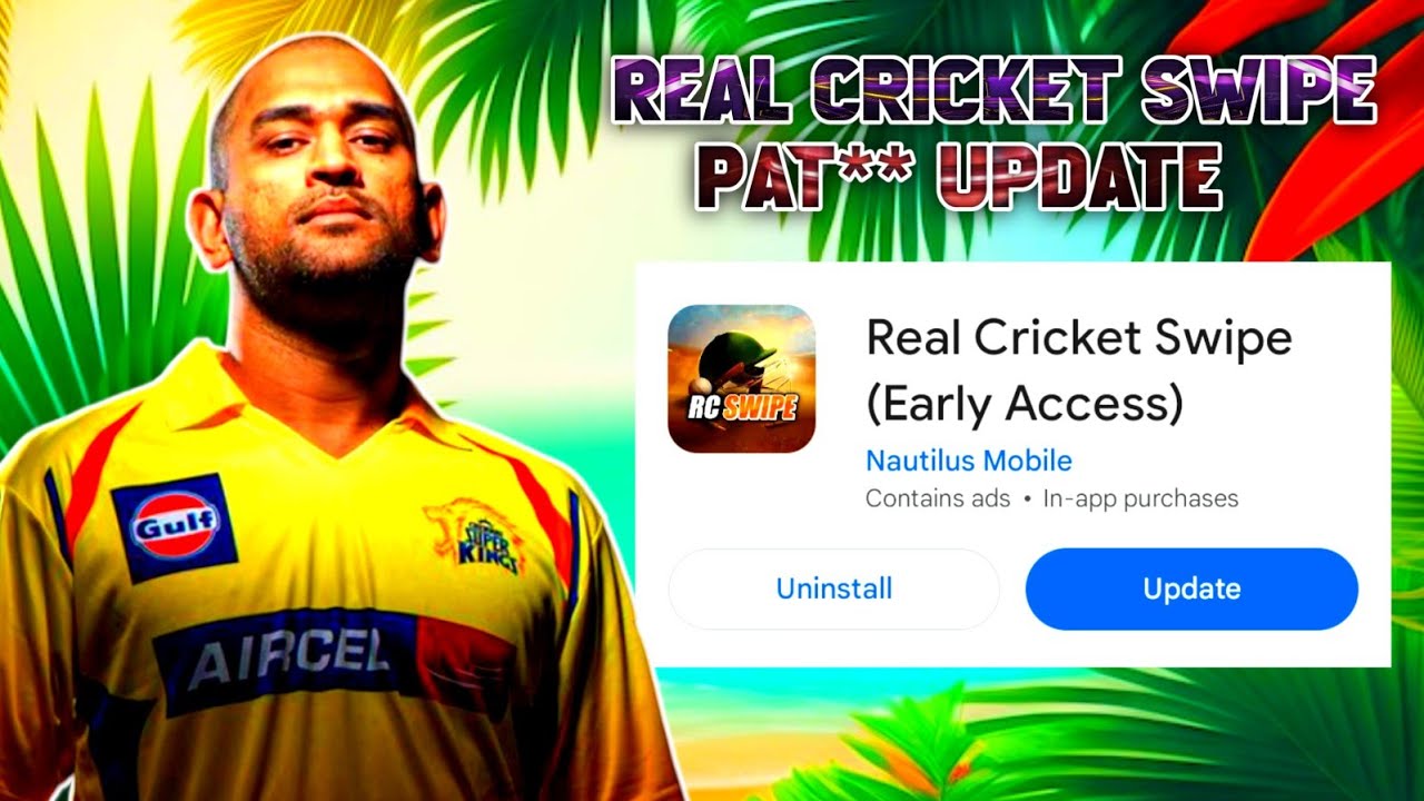 Real Cricket Swipe | New Pat** Update | New Jersey | New Test Jersey | Real Logo |