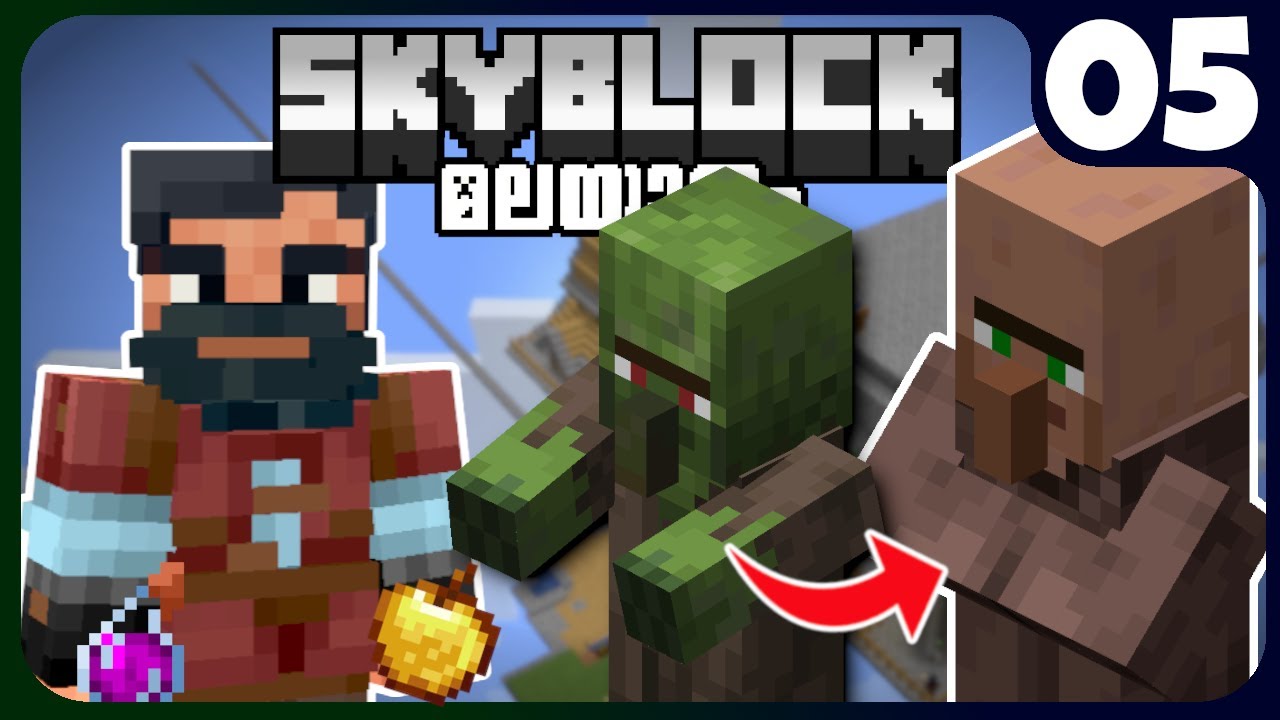 SB05: I CURED VILLAGERS IN SKYBLOCK 1.20!