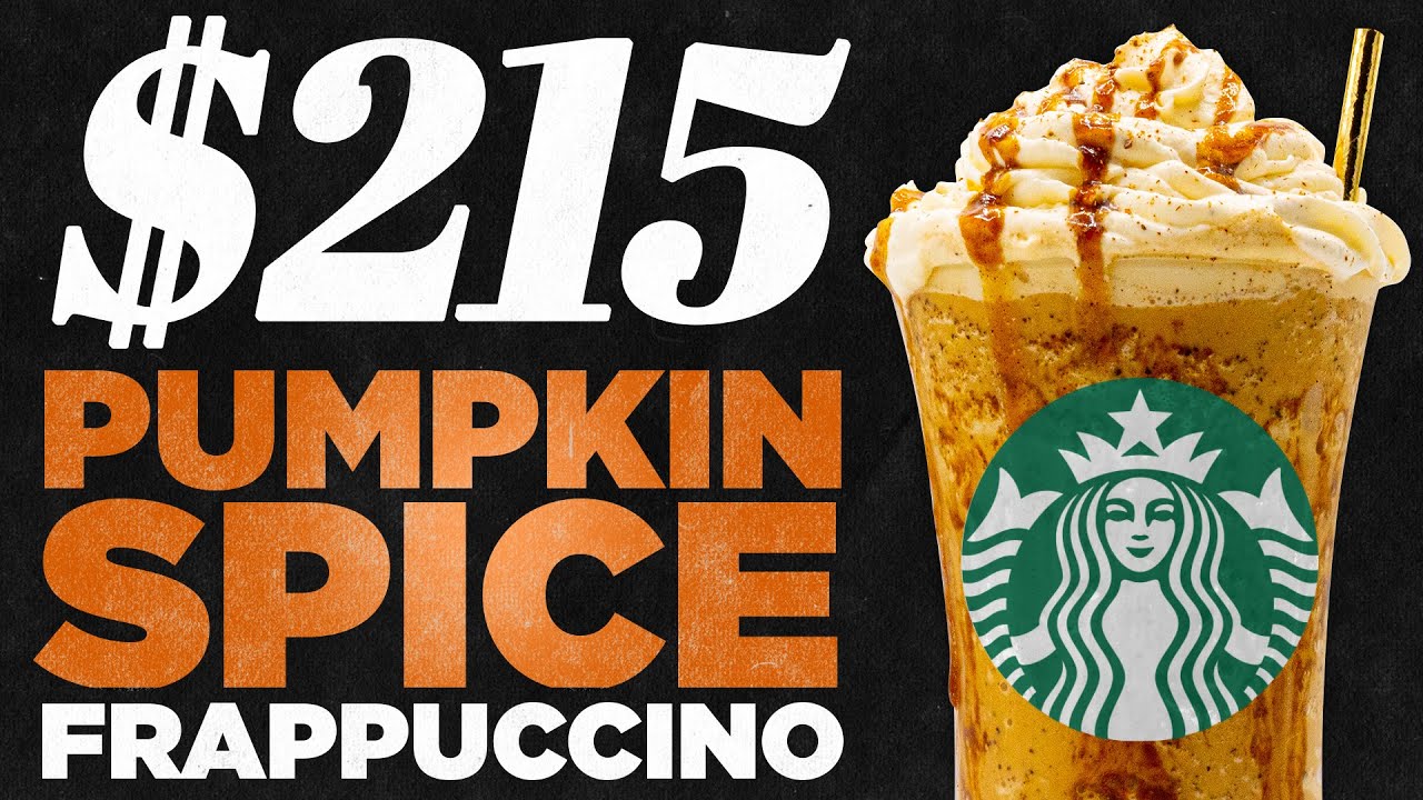 $215 Starbucks Pumpkin Spice Frappuccino Taste Test | FANCY FAST FOOD