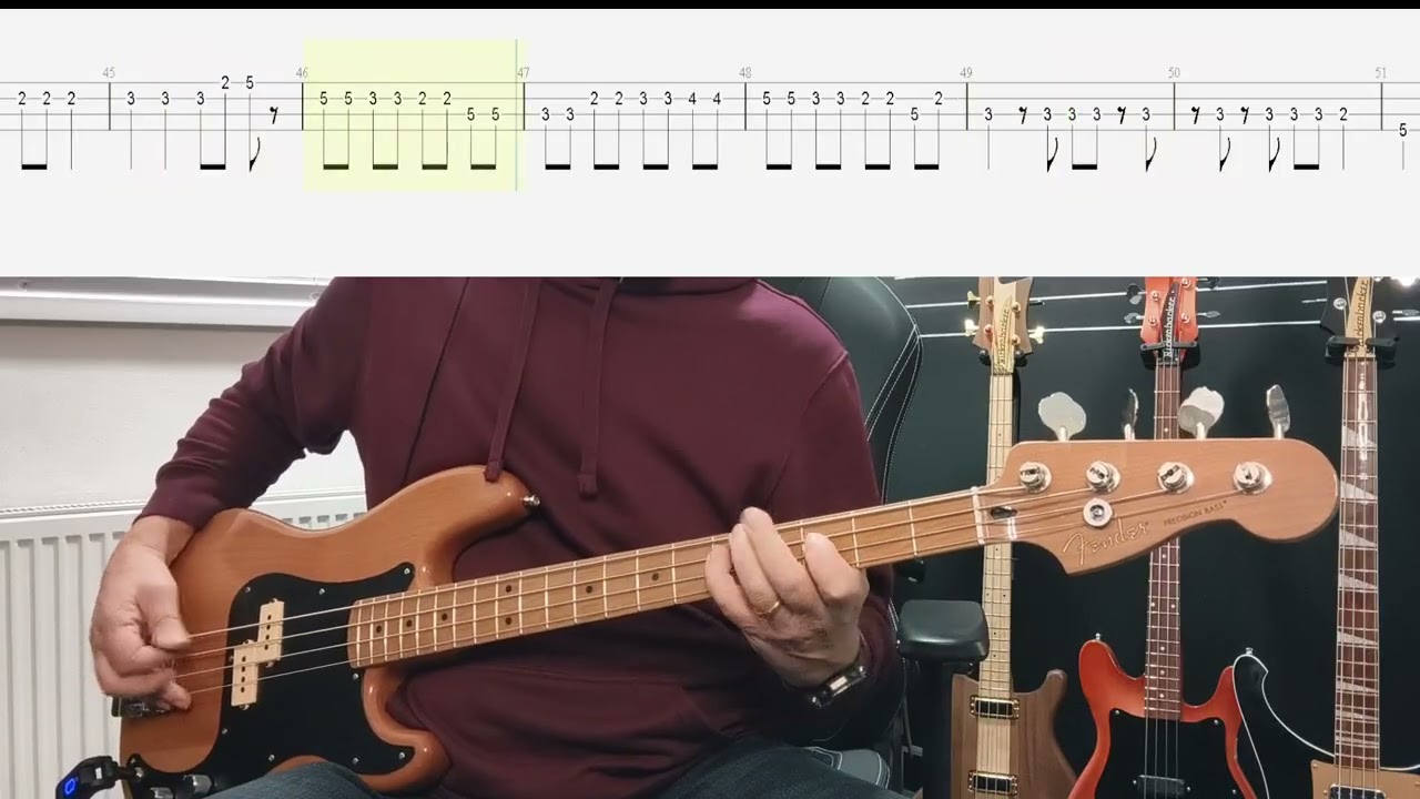 The Clash - Gates Of The West Bass Cover With TAB (Original Bass Track Removed)