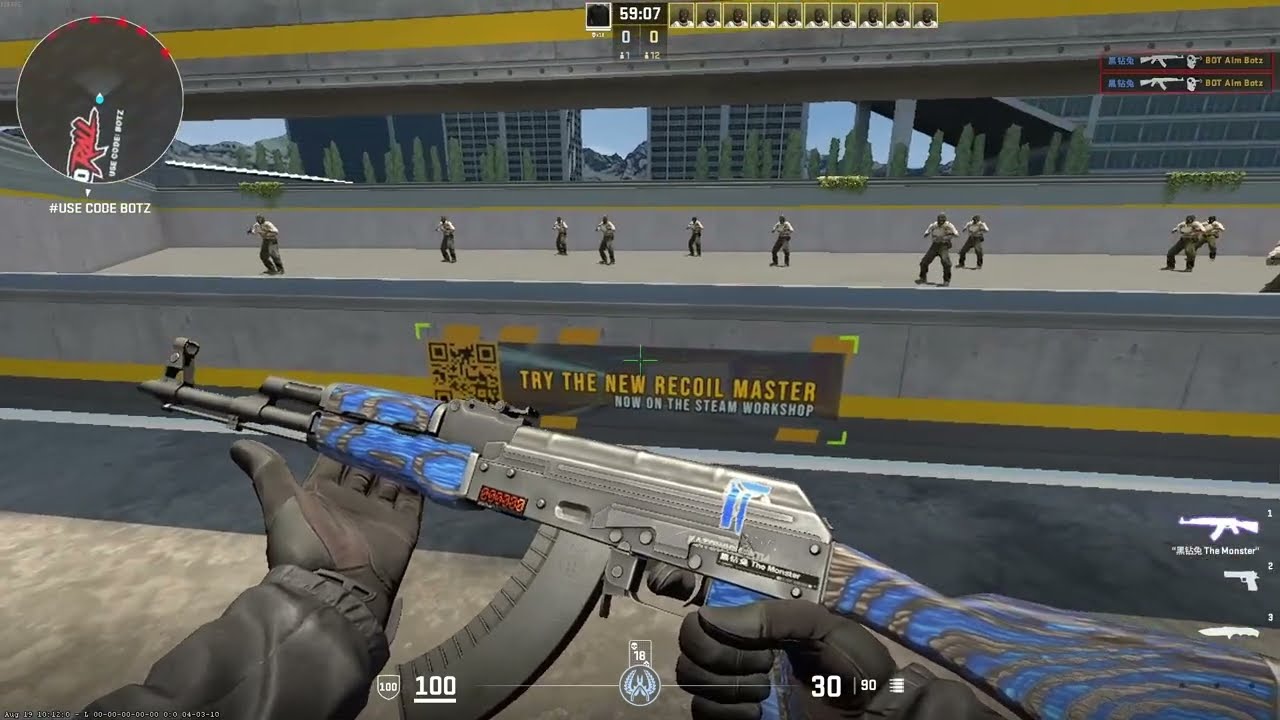 CS2 Buying Stattrak AK-47 Blue Laminate with Scrap Titan (Holo) sticker