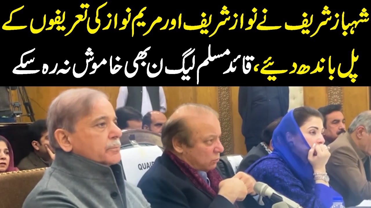 Shehbaz Sharif Addresses PMLN Parliamentary Board Meeting | Public News
