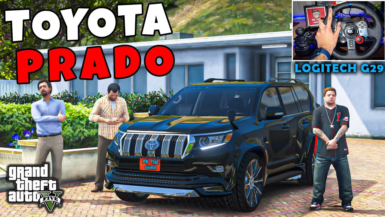 MICHAEL,JIMMY & DR SAAB TESTING TOYOTA PRADO WITH LOGITECH G29 STEERING WHEEL | GTA 5 |